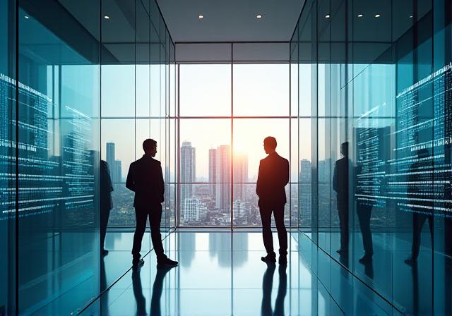 Modern Singapore office district at Havelock Road